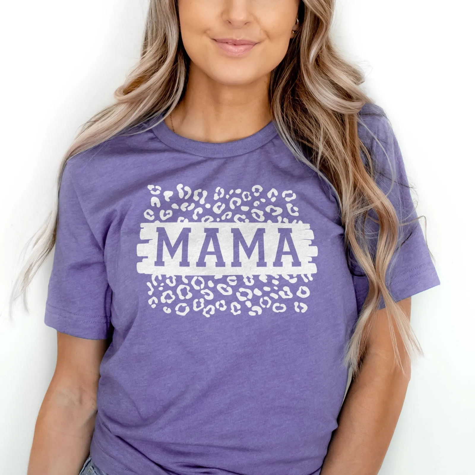 Mama Leopard Block Tee Shirts For Women - Christian Shirts for Women - Religious Tee Shirts