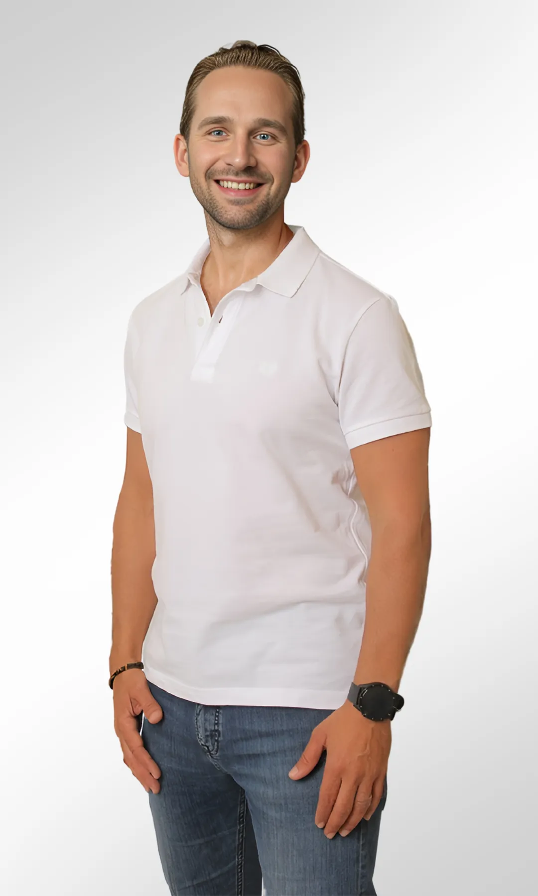 Men Polo T-Shirt COLIN'S (White)