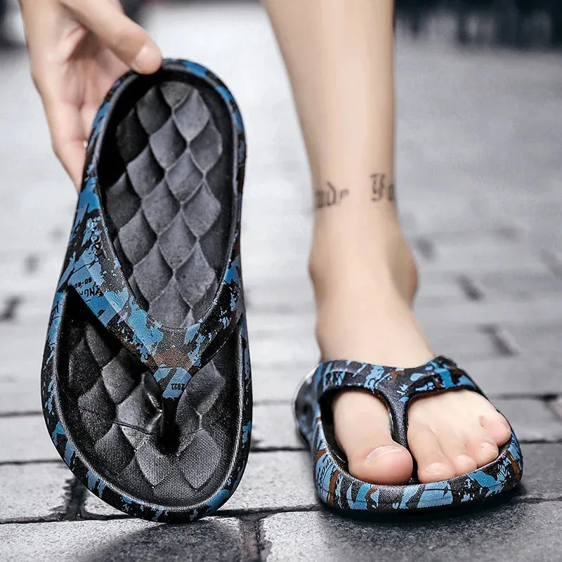 Men Slippers Summer Indoor Outdoor Slip on Flip Flops EVA Bathroom Slippers - MSL50261