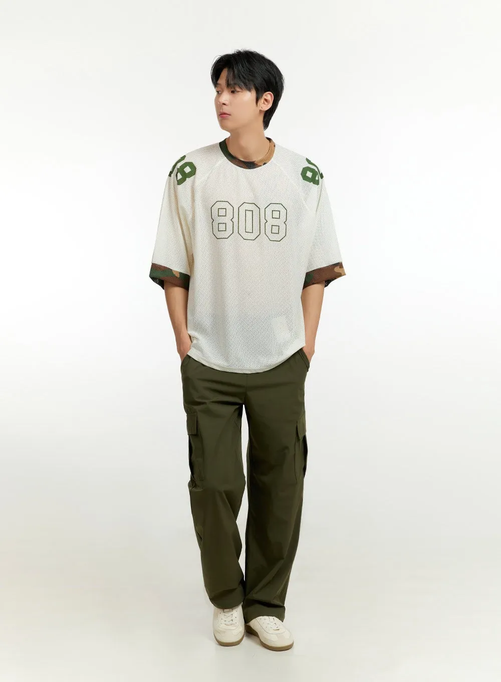 Men's Cargo Pants (Dark Green) IL412