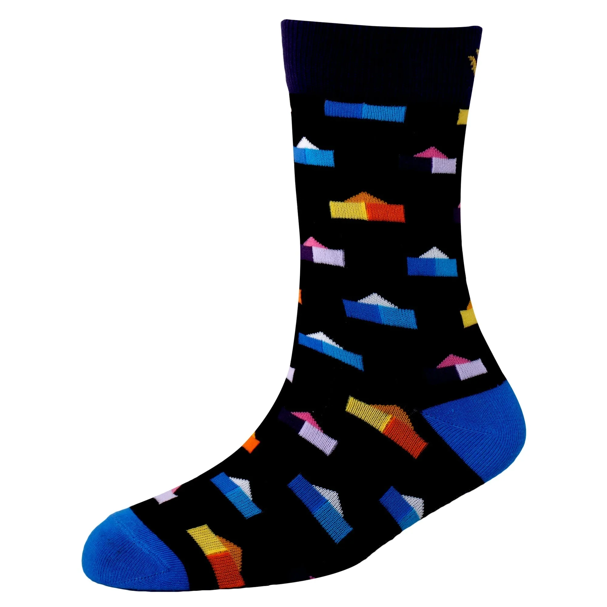 Men's YW-M1-316 Fashion House Crew Socks