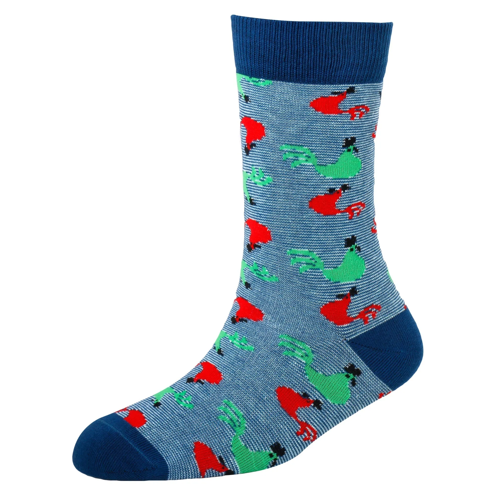 Men's YW-M1-323 Fashion Chicken Crew Socks