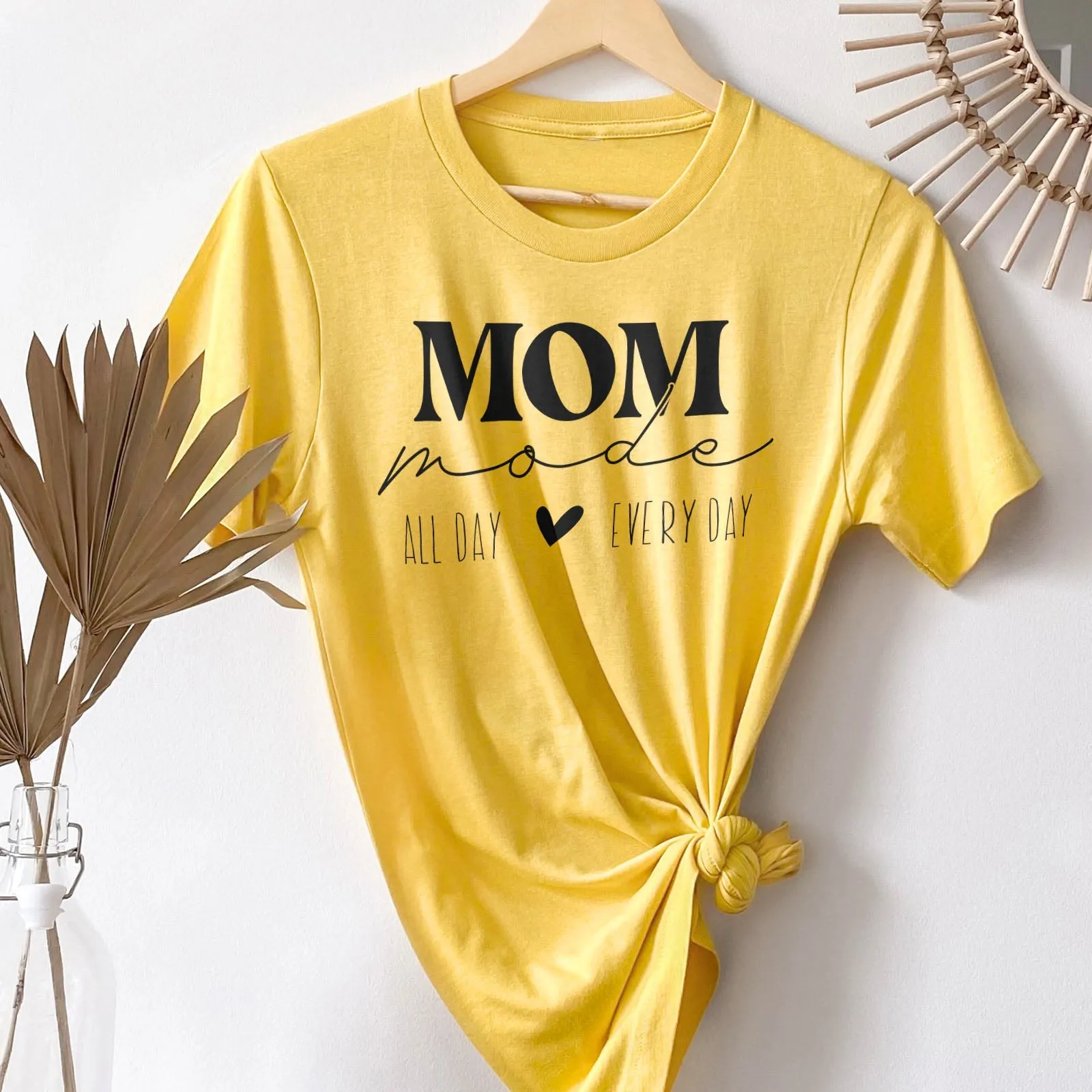 Mom Mode All Day Every Day Tee Shirts For Women - Christian Shirts for Women - Religious Tee Shirts