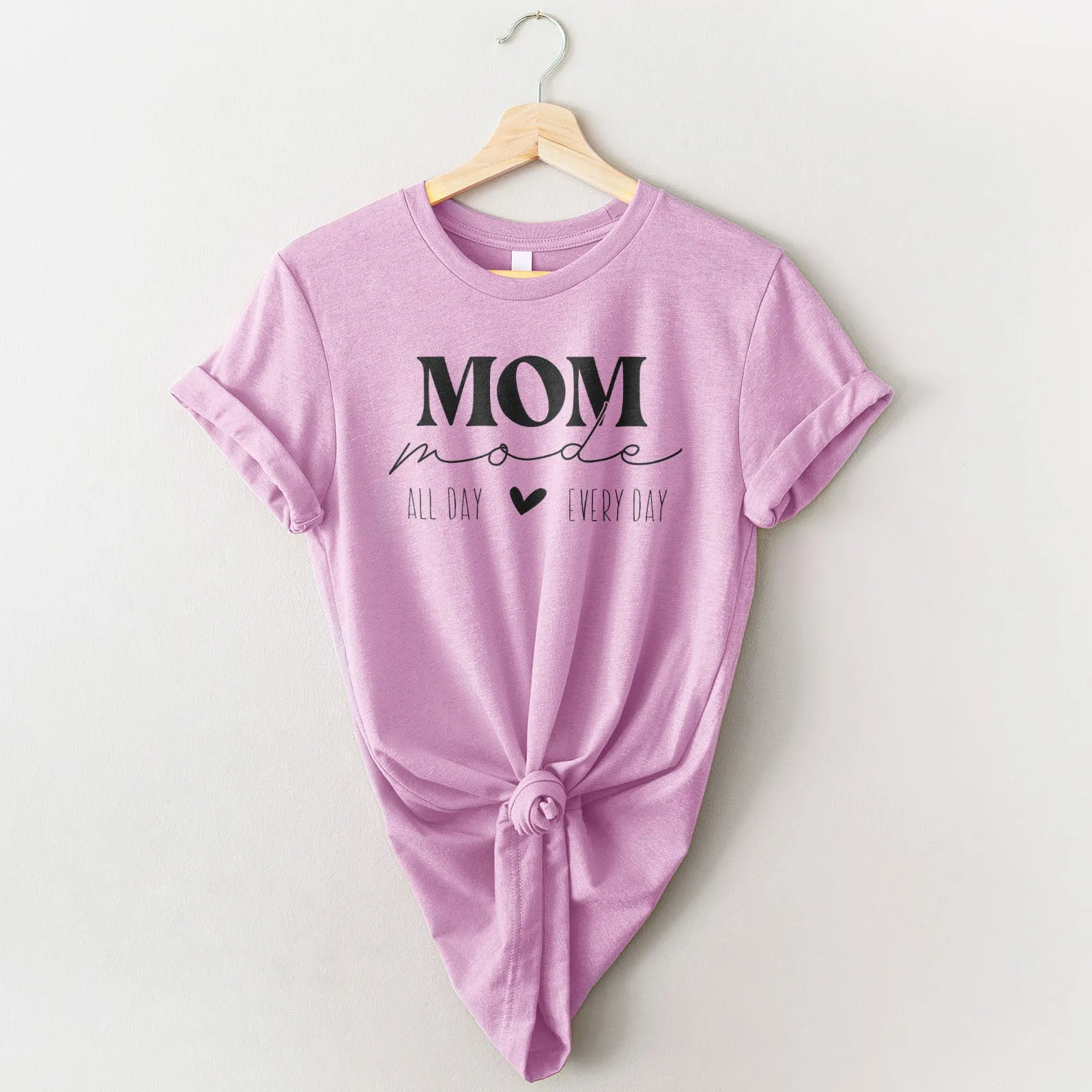 Mom Mode All Day Every Day Tee Shirts For Women - Christian Shirts for Women - Religious Tee Shirts