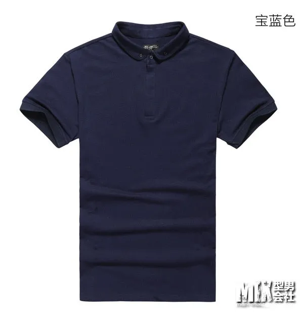 New Men's MIX Brand Polo Shirt For Men Polos Men Cotton Short Sleeve shirt Solid Polo Shirt Casual Breathable Sportswear PL003-2