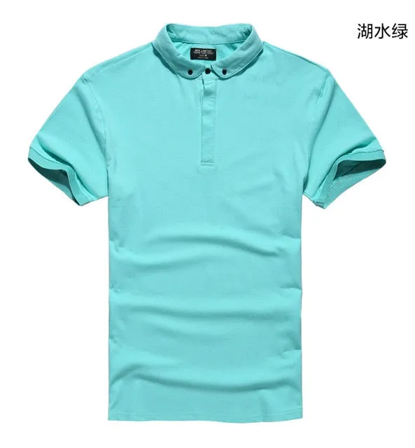 New Men's MIX Brand Polo Shirt For Men Polos Men Cotton Short Sleeve shirt Solid Polo Shirt Casual Breathable Sportswear PL003-2