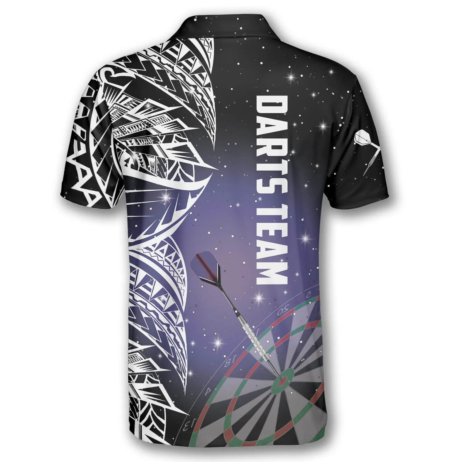 Night Sky Custom Darts Shirts for Men, 3D All Over Print Dart Polo Shirt