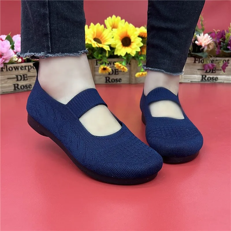 Owlkay Weaving Breathable Loafers  Comfortable Walking Casual Flats Shoes WF01