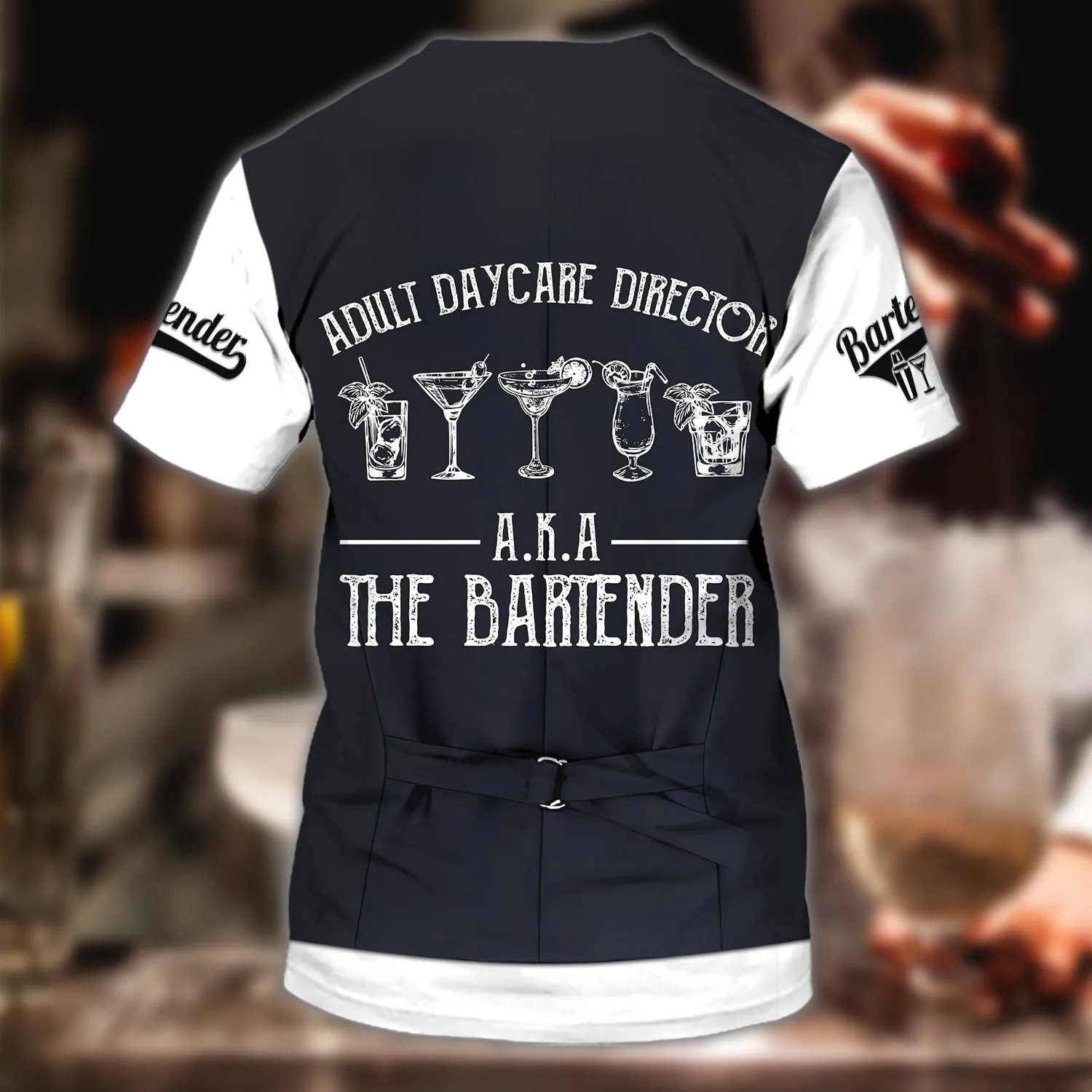 Personalized Bartender 3D T Shirts, All Over Printed Barista Shirts, Bartender Gift, Gift For A Barista