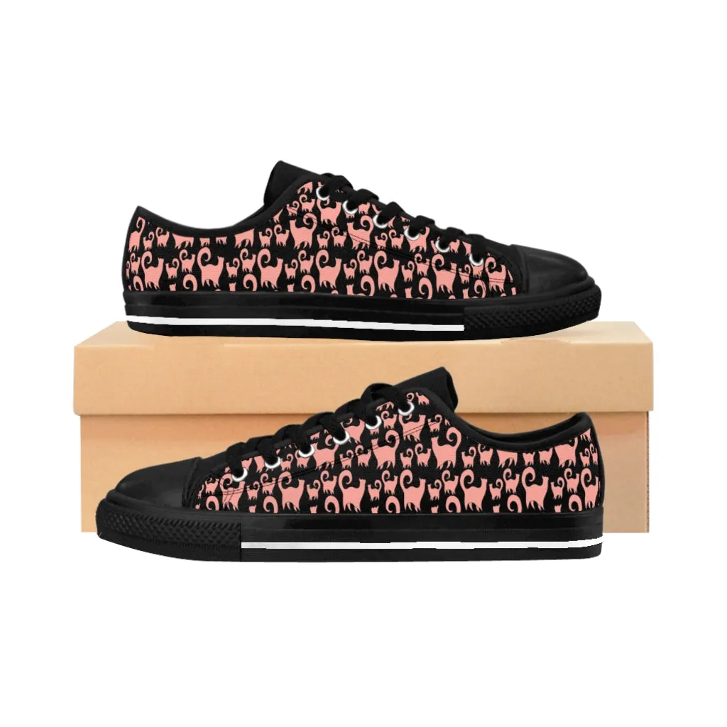 Pink Snobby Cats Women's Sneakers