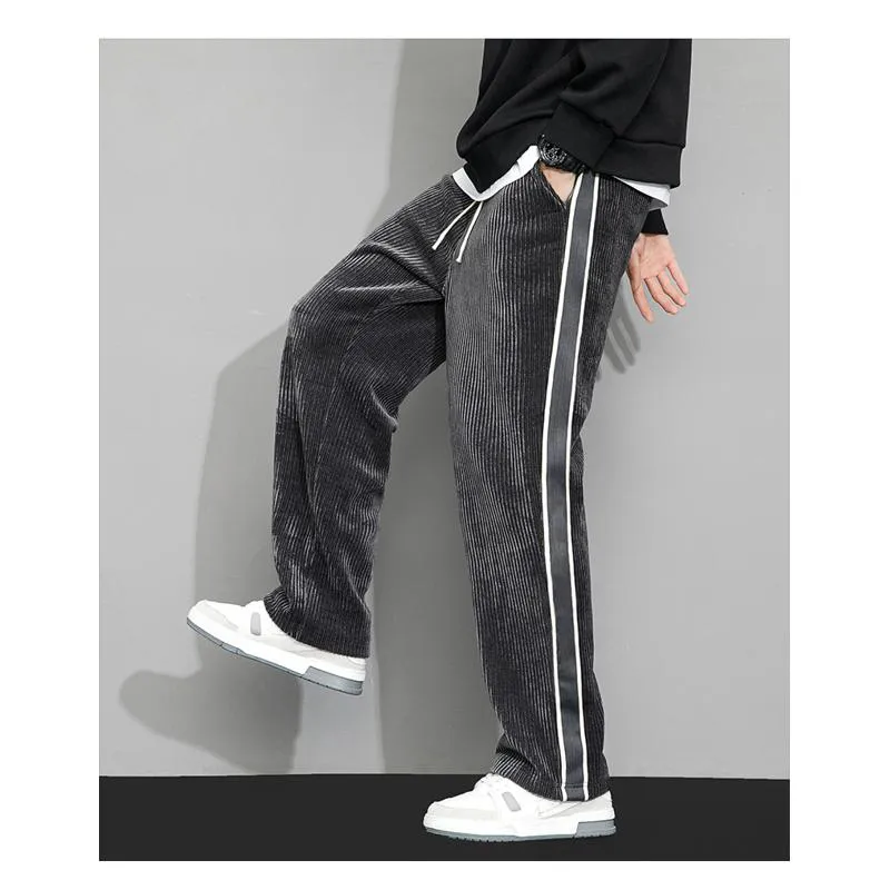 Plus Velvet Straight Corduroy Trendy Chenille Loose Fit Sweatpant