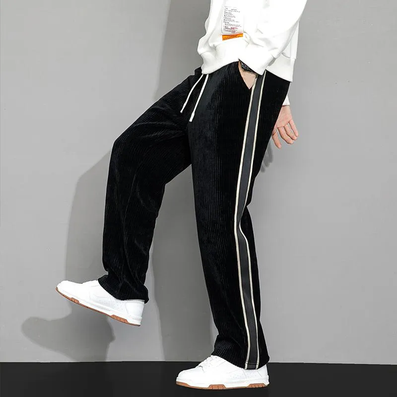 Plus Velvet Straight Corduroy Trendy Chenille Loose Fit Sweatpant