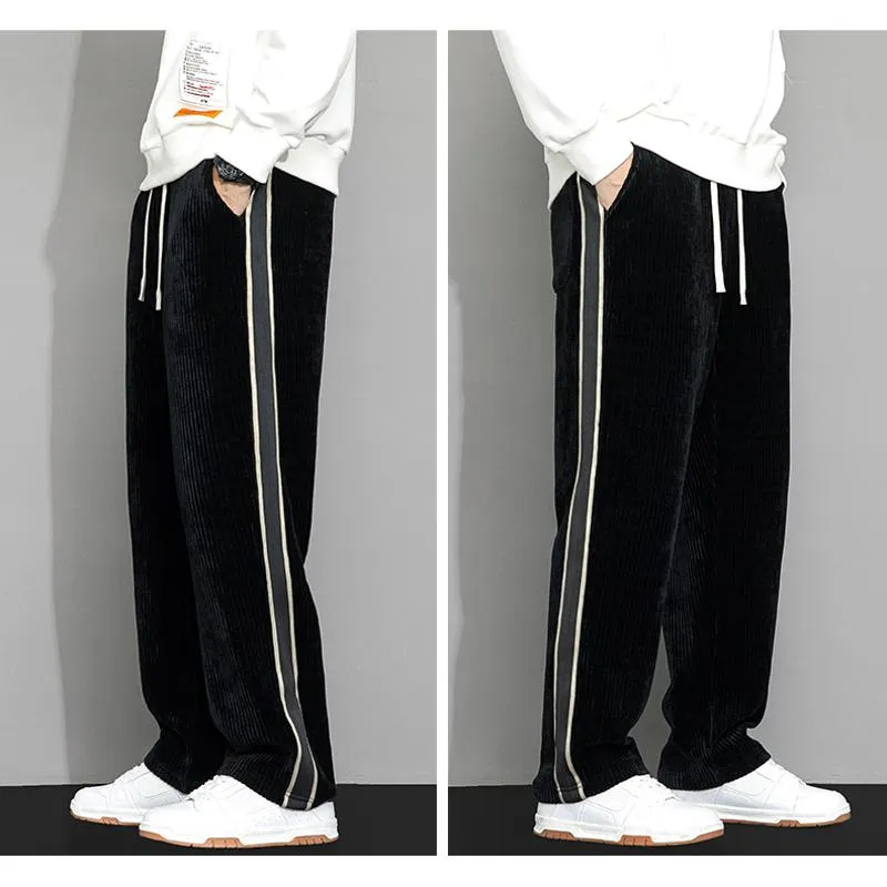 Plus Velvet Straight Corduroy Trendy Chenille Loose Fit Sweatpant