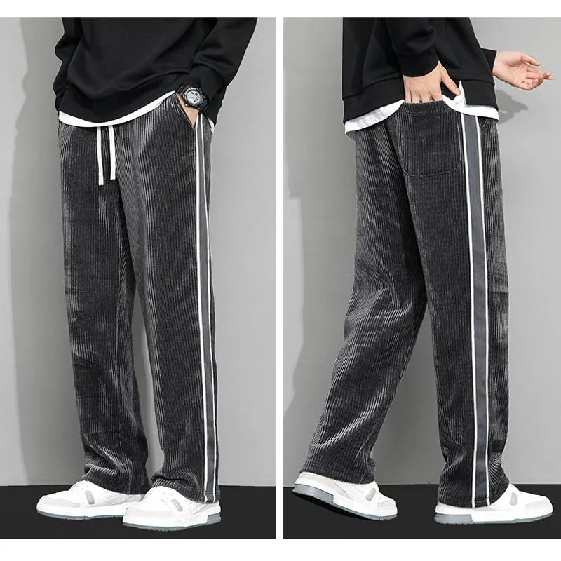 Plus Velvet Straight Corduroy Trendy Chenille Loose Fit Sweatpant