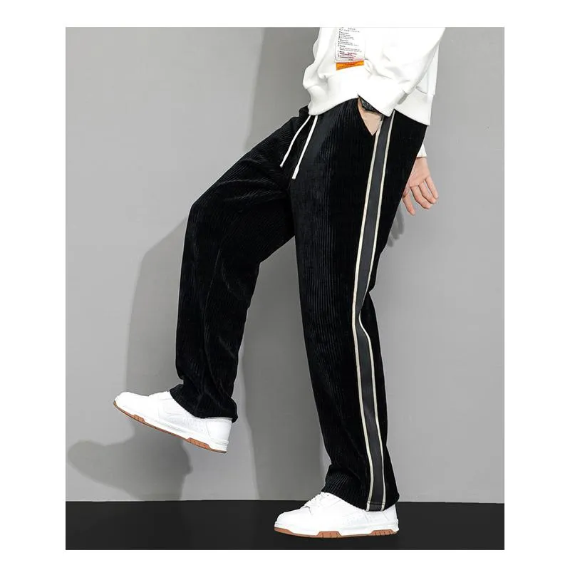 Plus Velvet Straight Corduroy Trendy Chenille Loose Fit Sweatpant