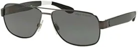 Polo Ralph Lauren Ph 3097 930781 - Matte Dark Gunmetal/grey Polarised By Polo Ralph Lauren For Men - 59-14-145 Mm Sungla