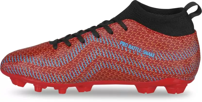 Pro Rattle Snake Football Stud Football Shoes For Men (Red)