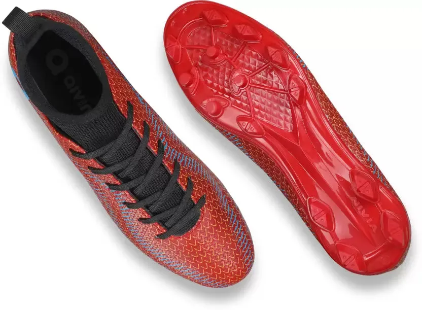 Pro Rattle Snake Football Stud Football Shoes For Men (Red)