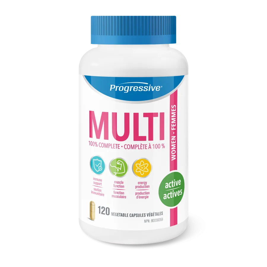 Progressive Multivitamin Active Women 120 Capsules