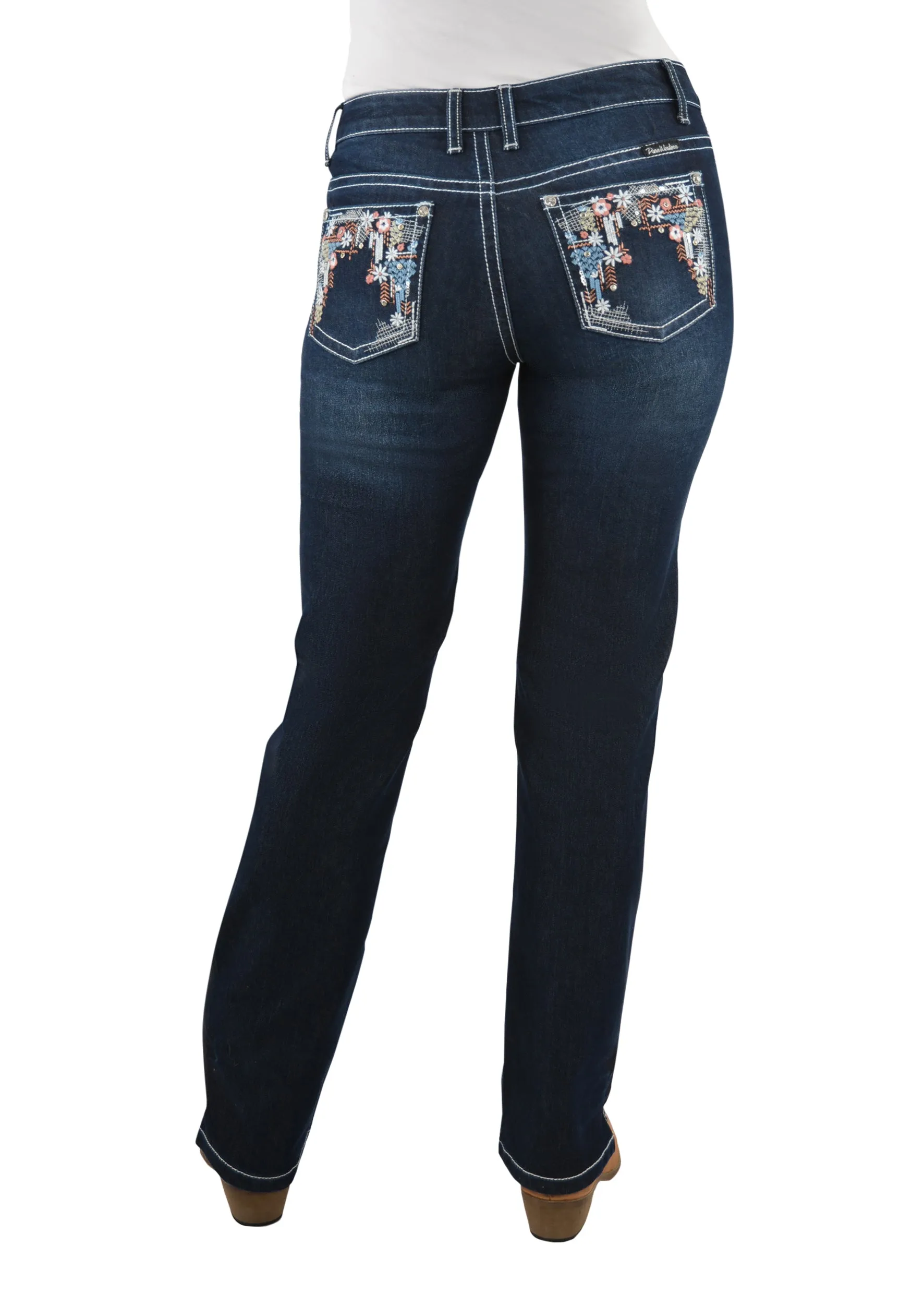 Pure Western Ladies Anjelica Straight Leg Jean - 32" Leg - PCP2212576