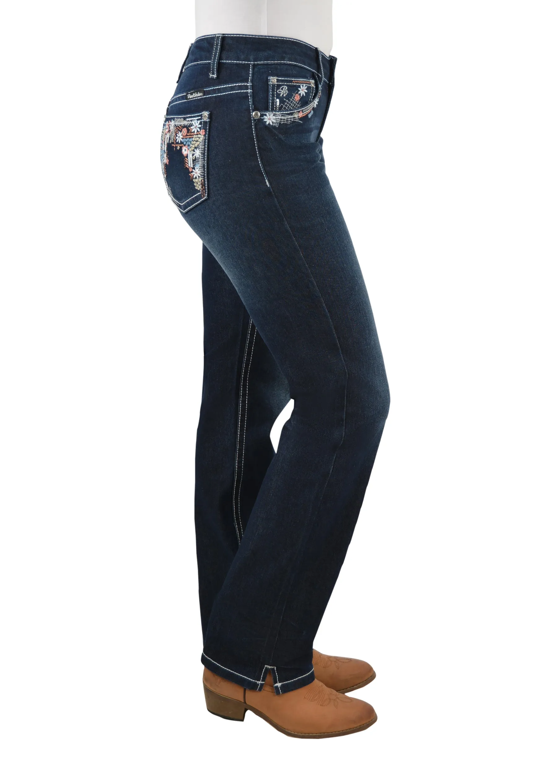 Pure Western Ladies Anjelica Straight Leg Jean - 32" Leg - PCP2212576