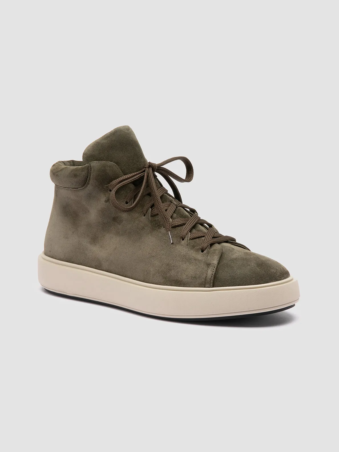 REMASTER 002 - Green Suede High Top Sneakers