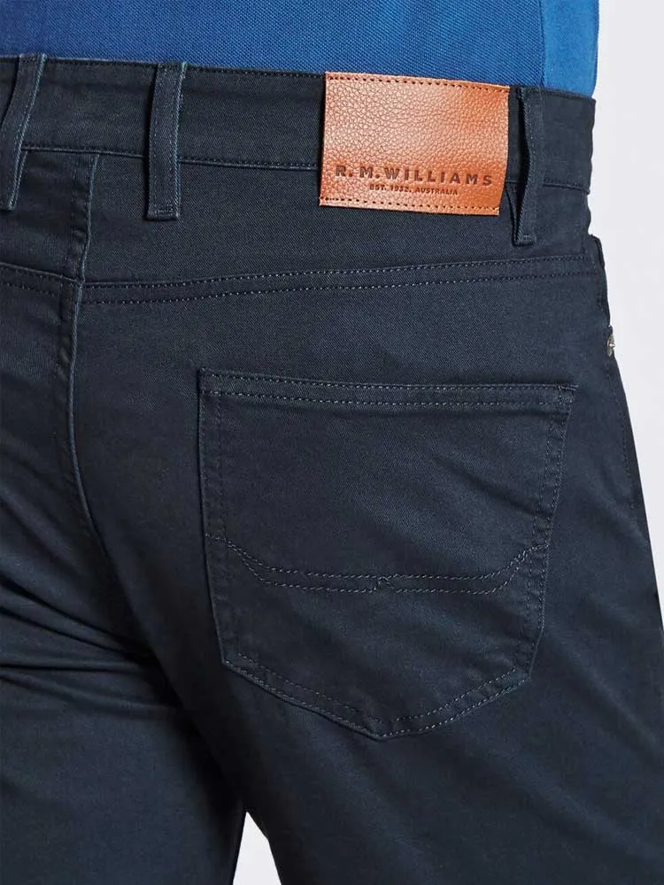 RM WILLIAMS Ramco Jeans - Mens Drill Cotton - Navy