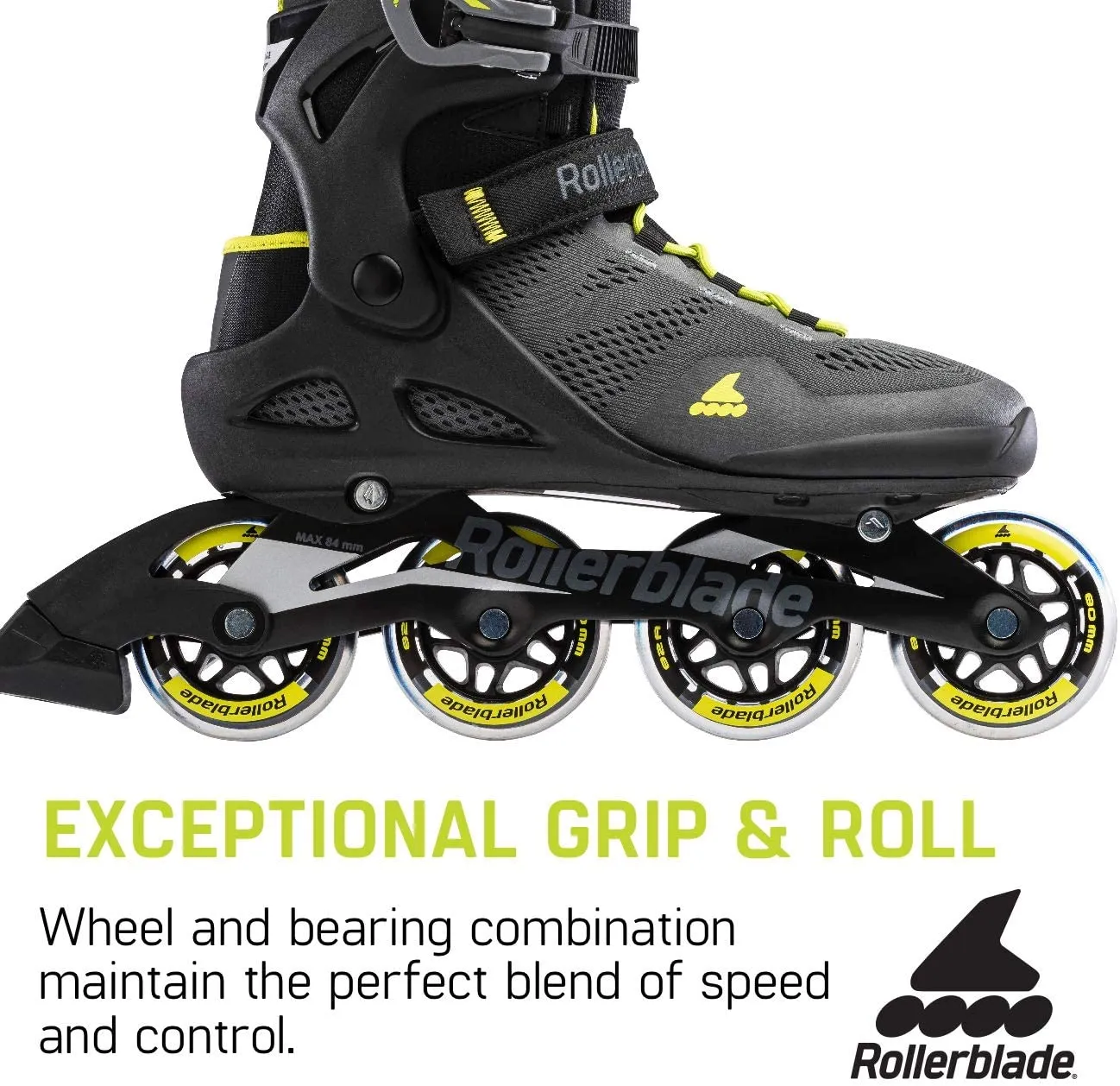 Rollerblade Macroblade 80 Mens Black/Lime 8