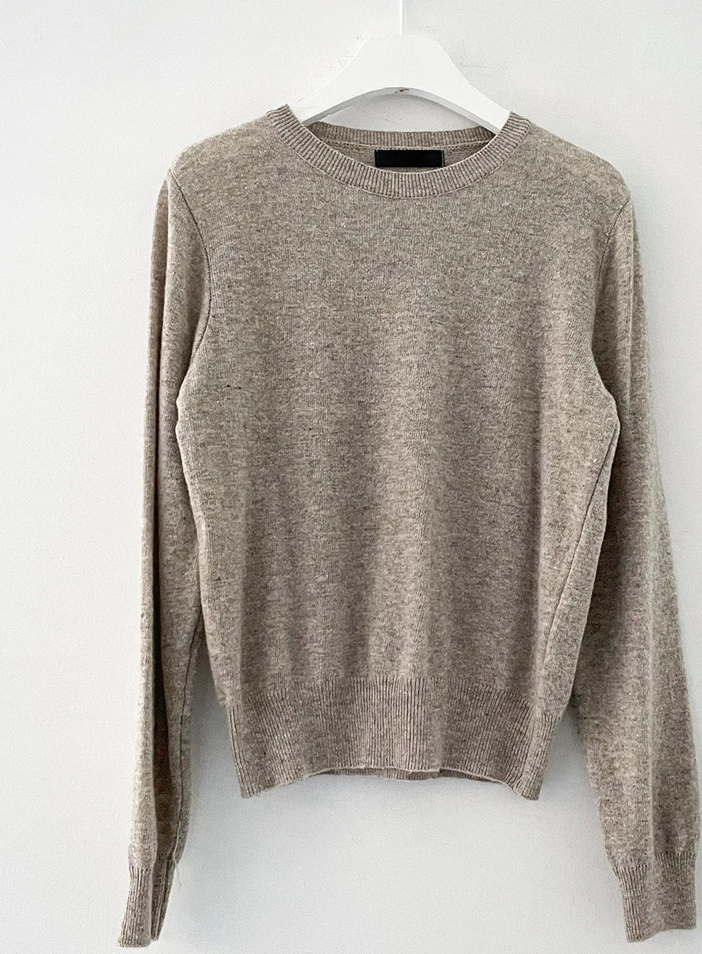 Round Neck Cashmere Knit Top