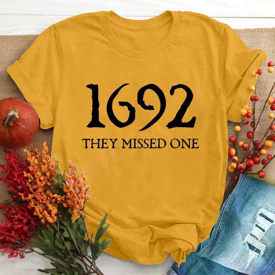 Salem Witch Shirt 1692 They Missed One Halloween Gift TShirt, Halloween T - Shirt