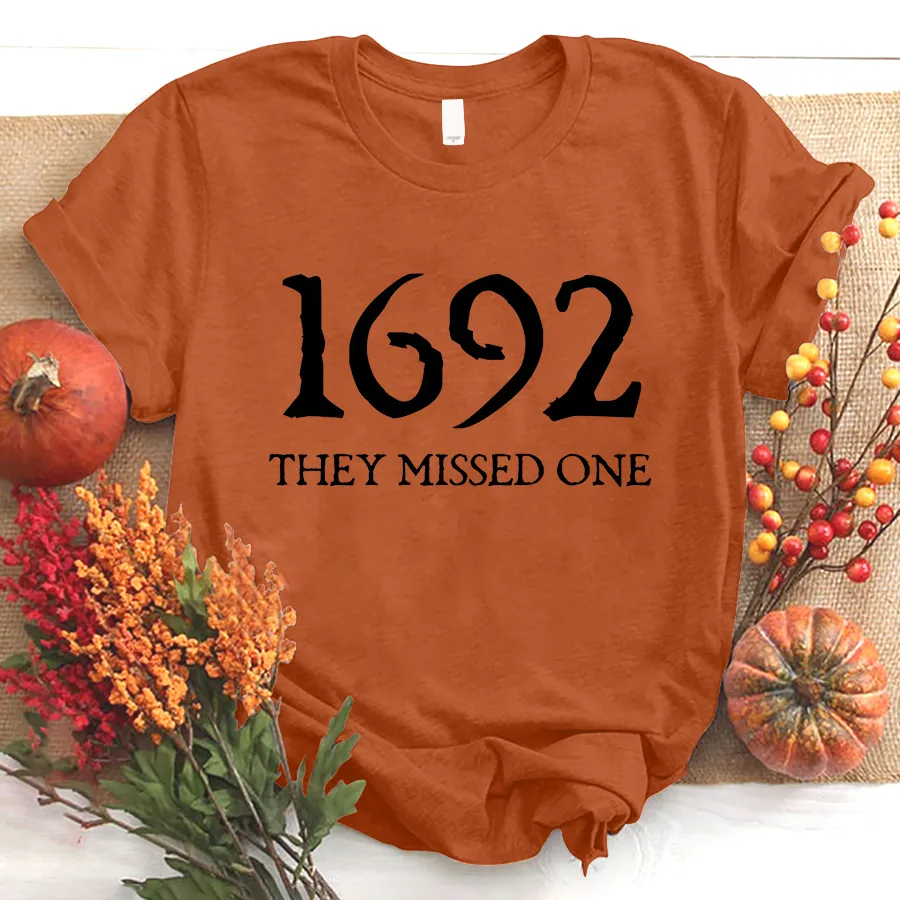 Salem Witch Shirt 1692 They Missed One Halloween Gift TShirt, Halloween T - Shirt