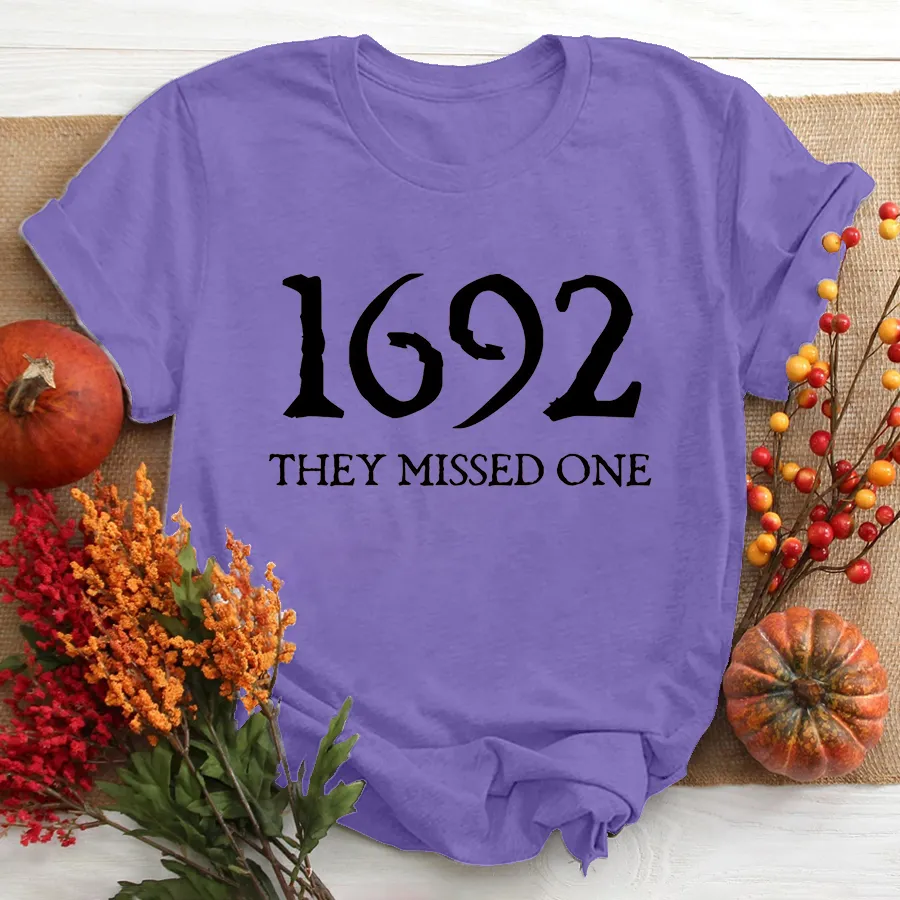 Salem Witch Shirt 1692 They Missed One Halloween Gift TShirt, Halloween T - Shirt