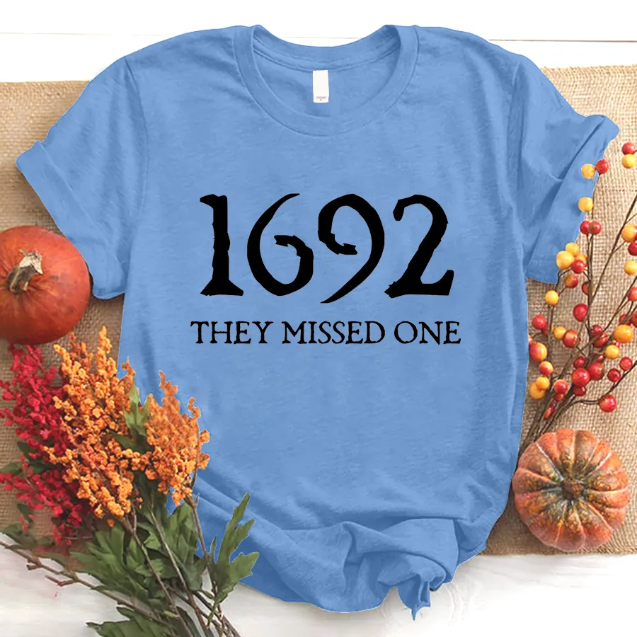 Salem Witch Shirt 1692 They Missed One Halloween Gift TShirt, Halloween T - Shirt