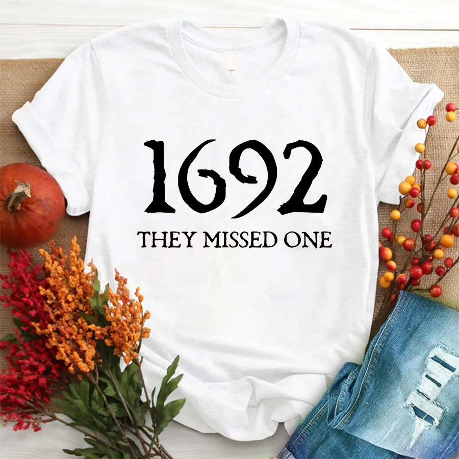 Salem Witch Shirt 1692 They Missed One Halloween Gift TShirt, Halloween T - Shirt