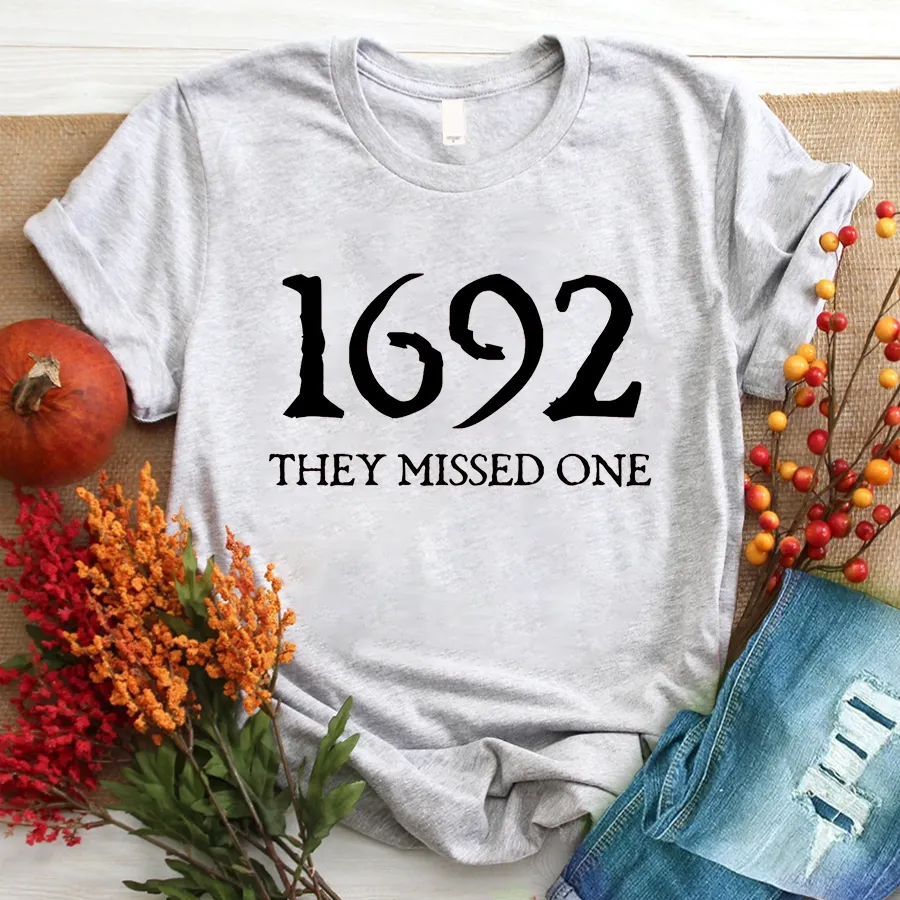 Salem Witch Shirt 1692 They Missed One Halloween Gift TShirt, Halloween T - Shirt