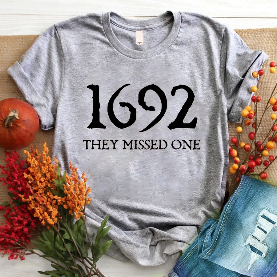 Salem Witch Shirt 1692 They Missed One Halloween Gift TShirt, Halloween T - Shirt