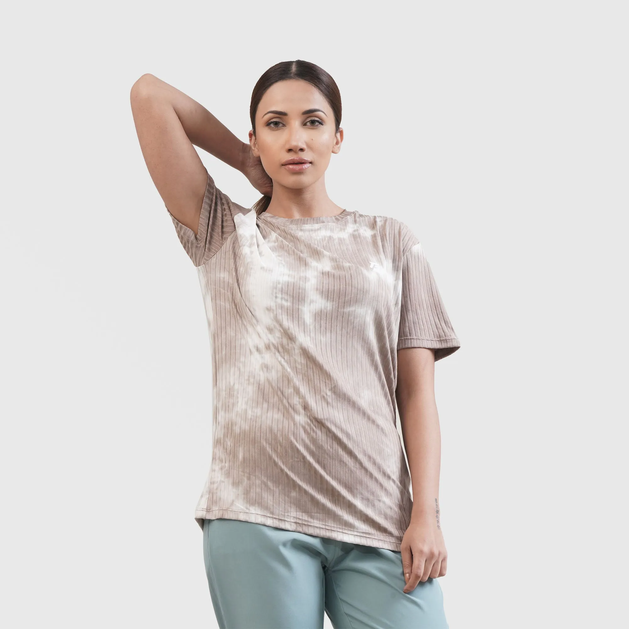 Shibori Tee (Brown)