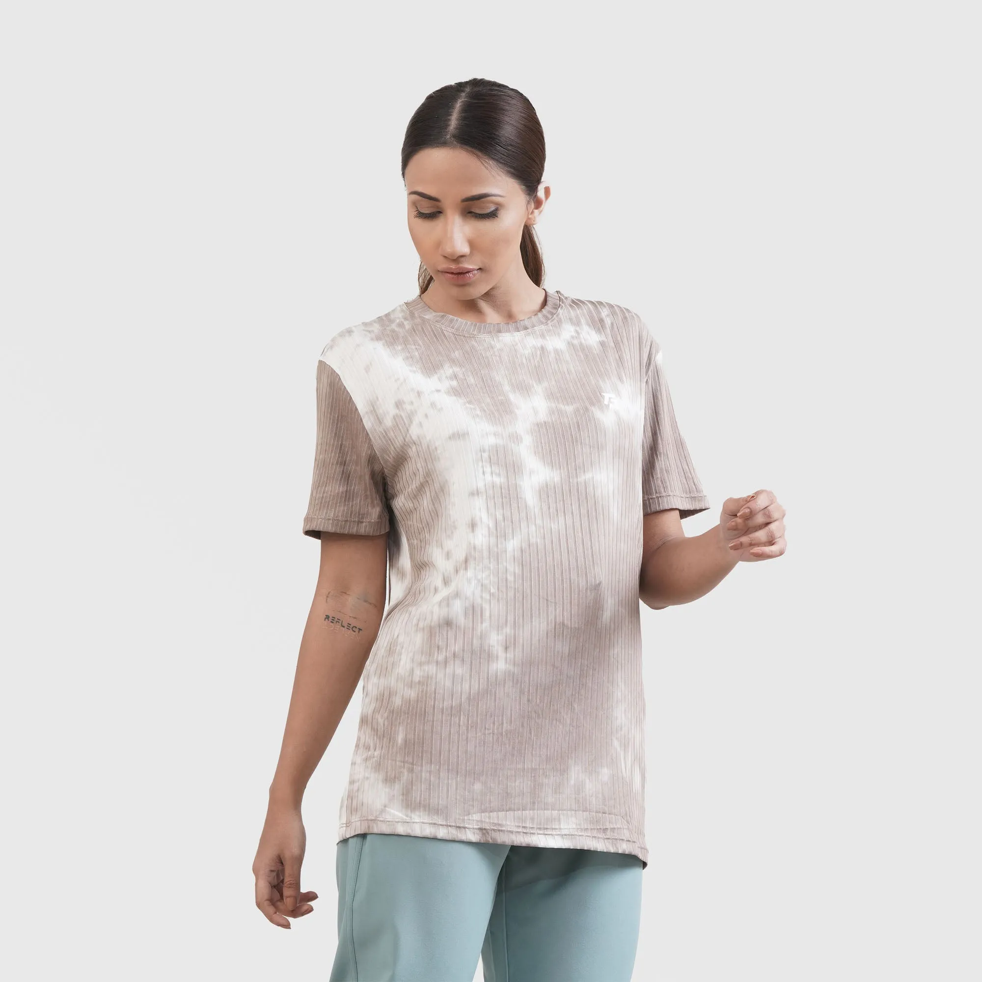 Shibori Tee (Brown)