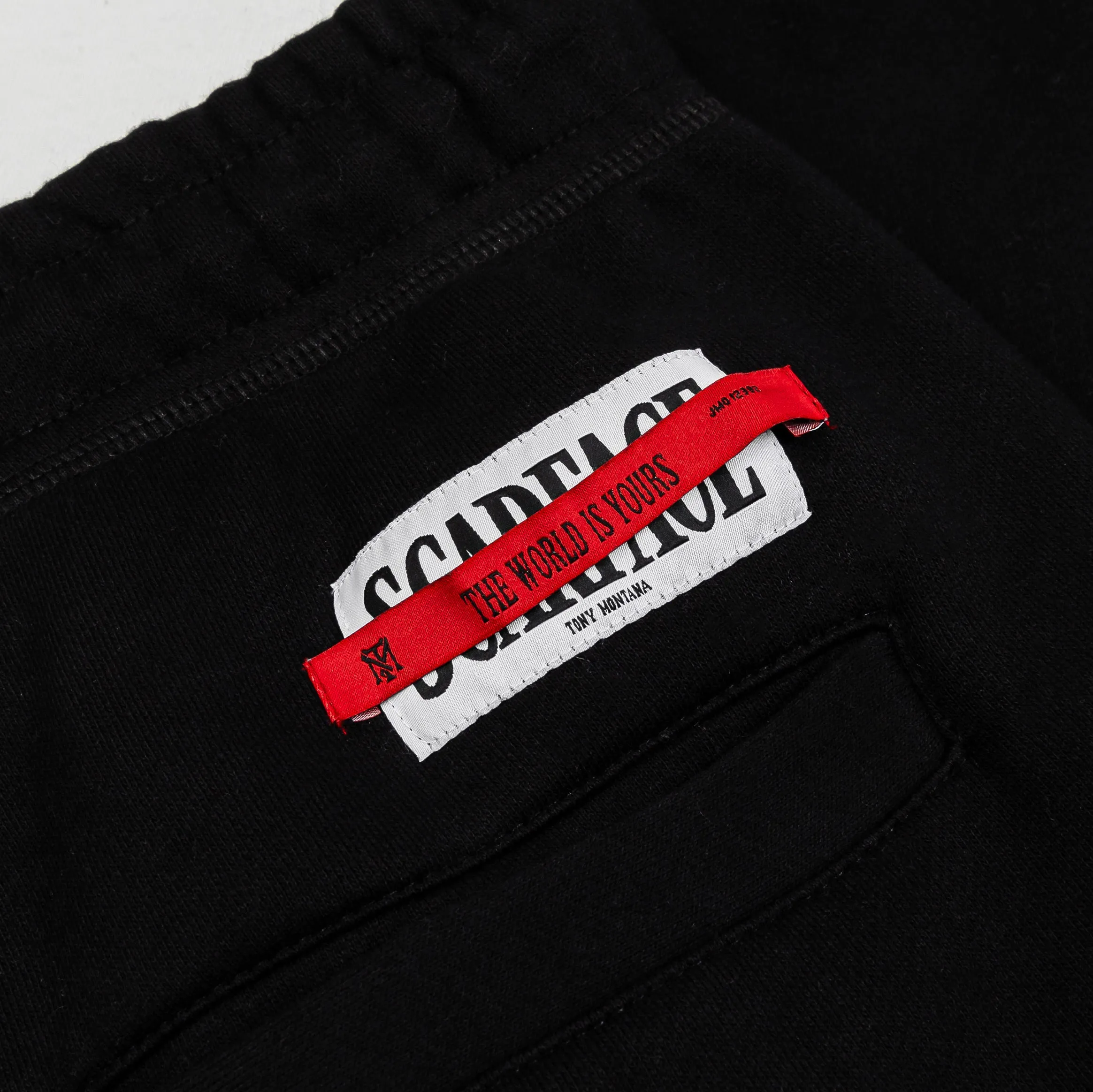 SP x Scarface Split World Joggers Mens Pants (Black/White)