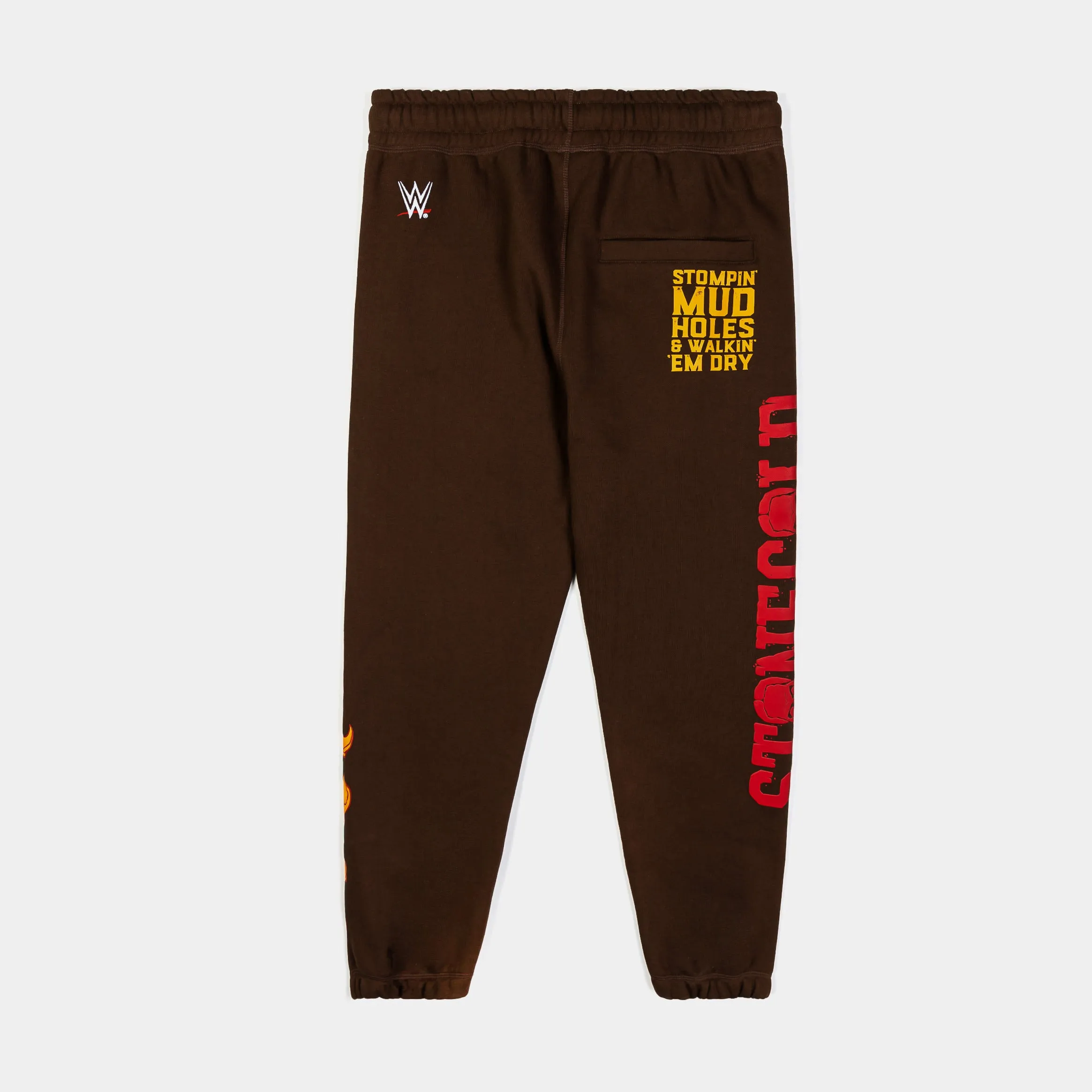 SP x WWE Yeah Joggers Mens Pants (Brown/Orange)