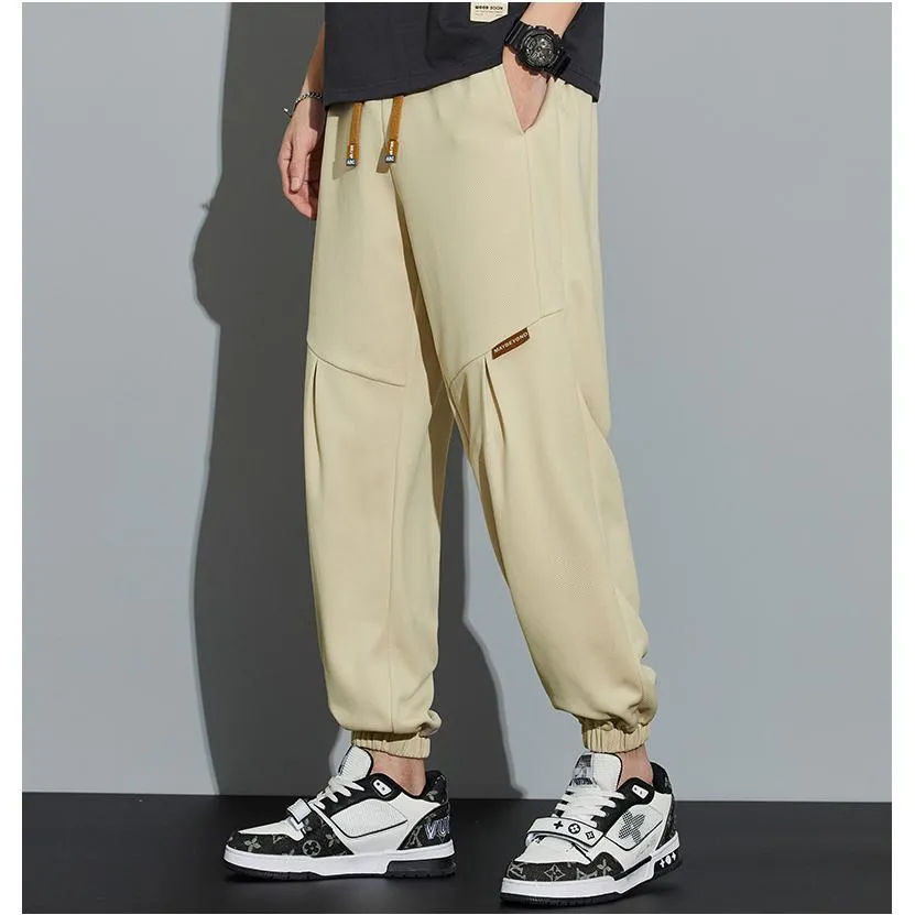 Tapered Loose Fit Patchwork Versatile Sweatpant