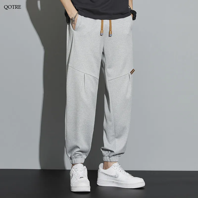 Tapered Loose Fit Patchwork Versatile Sweatpant