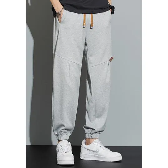 Tapered Loose Fit Patchwork Versatile Sweatpant