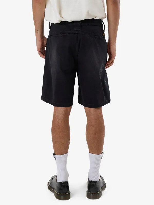 THRILLS Union Slacker Work Short - WASHED BLACK