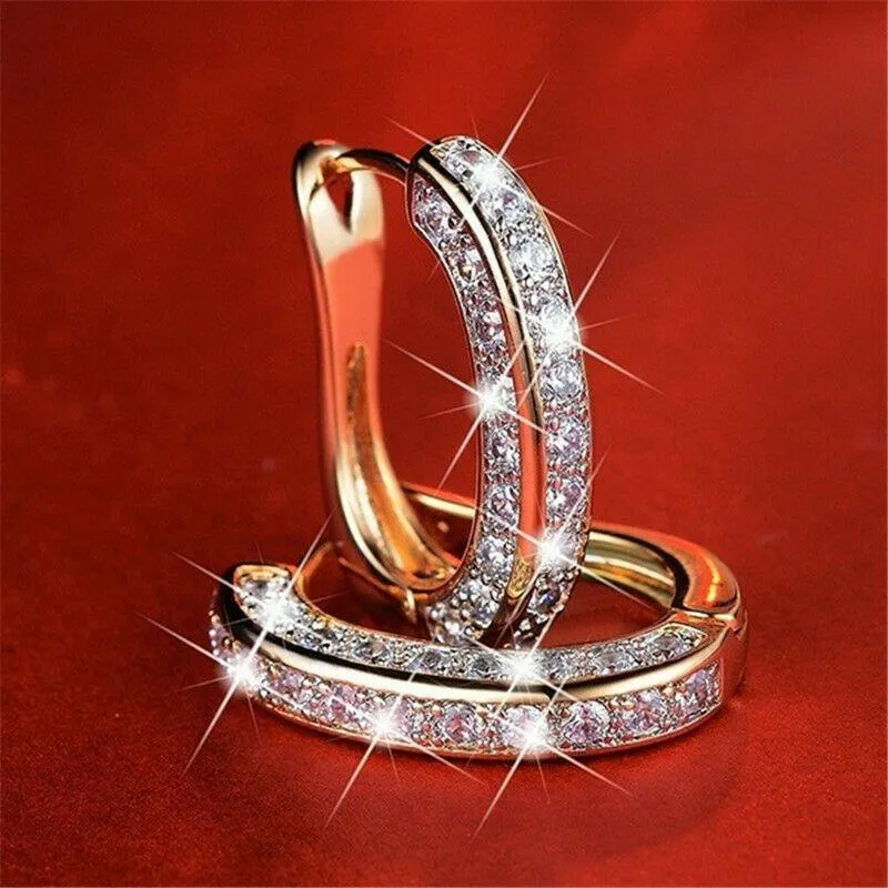 Trendy Small Hoop Earrings for Women Daily Jewelry Accessory