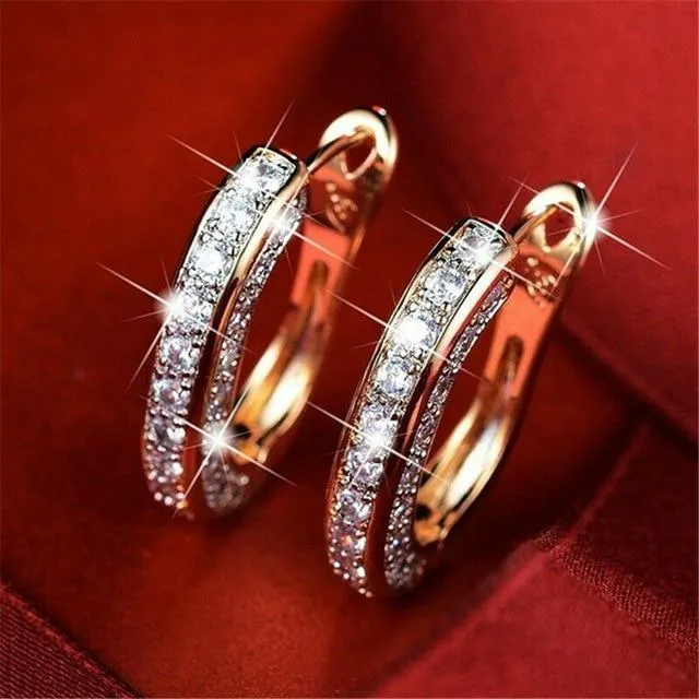 Trendy Small Hoop Earrings for Women Daily Jewelry Accessory