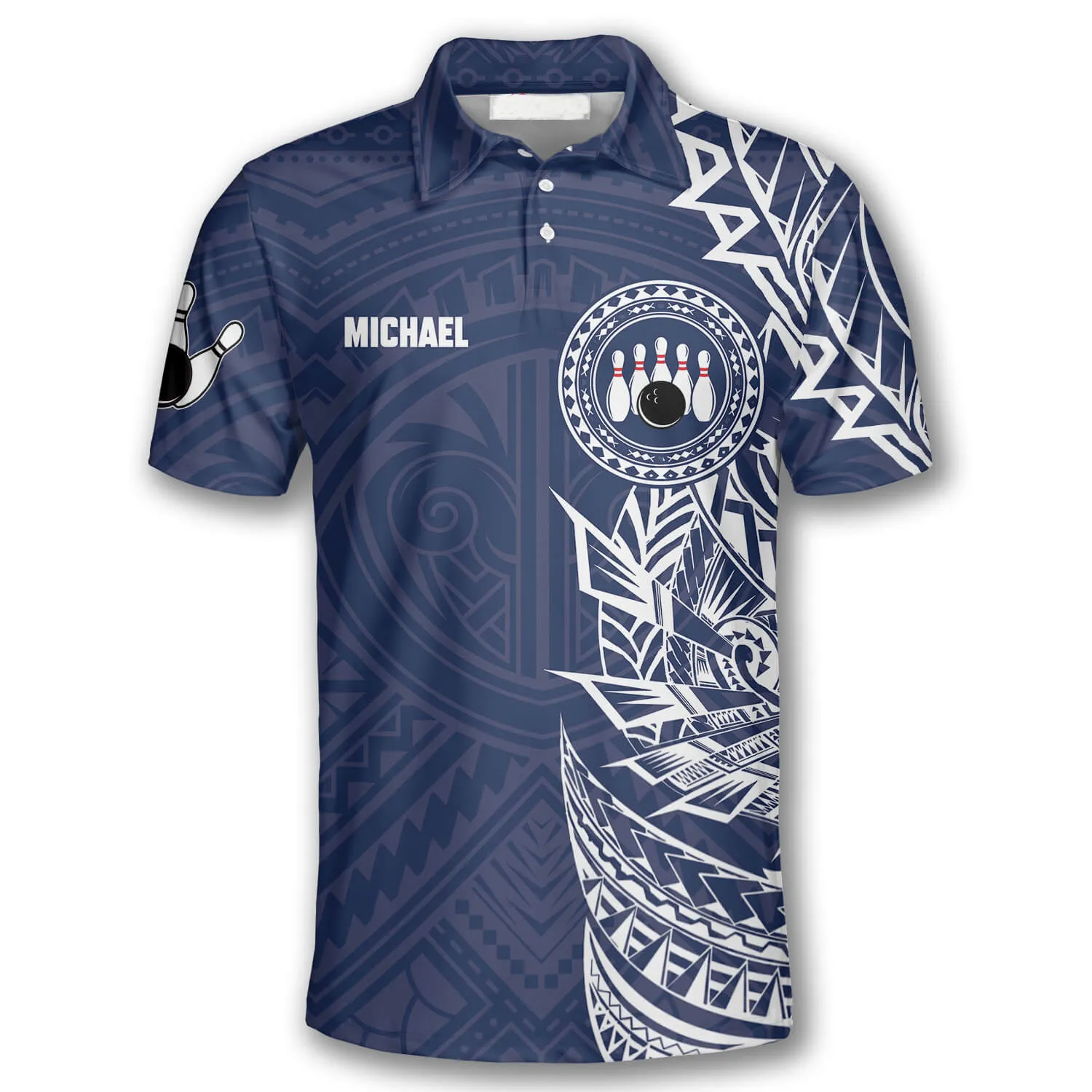 Tribal Color 7 Custom Bowling Shirts for Men, Perfect Gift for Bowler