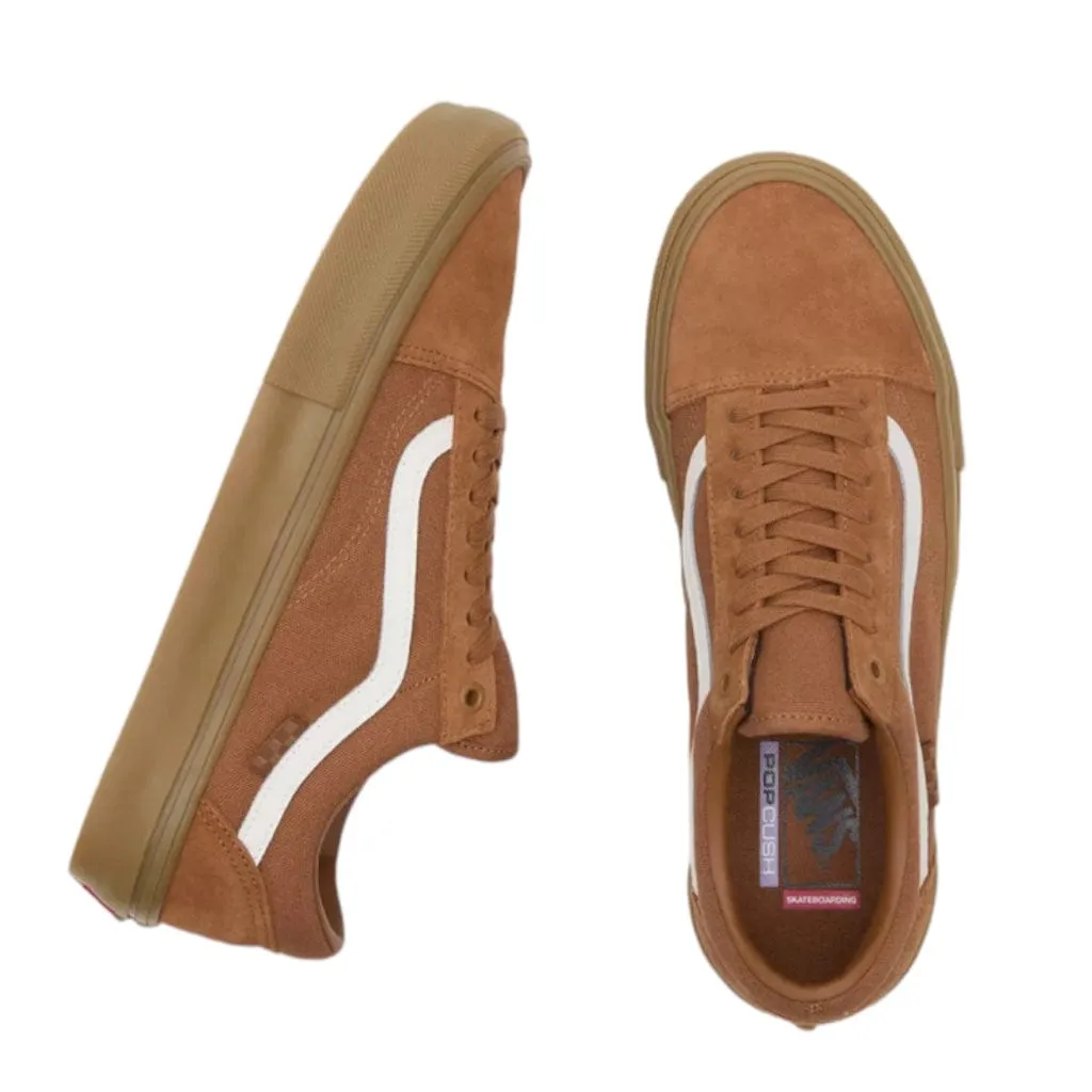 Vans Skate Old Skool Pro Shoes Brown/Gum