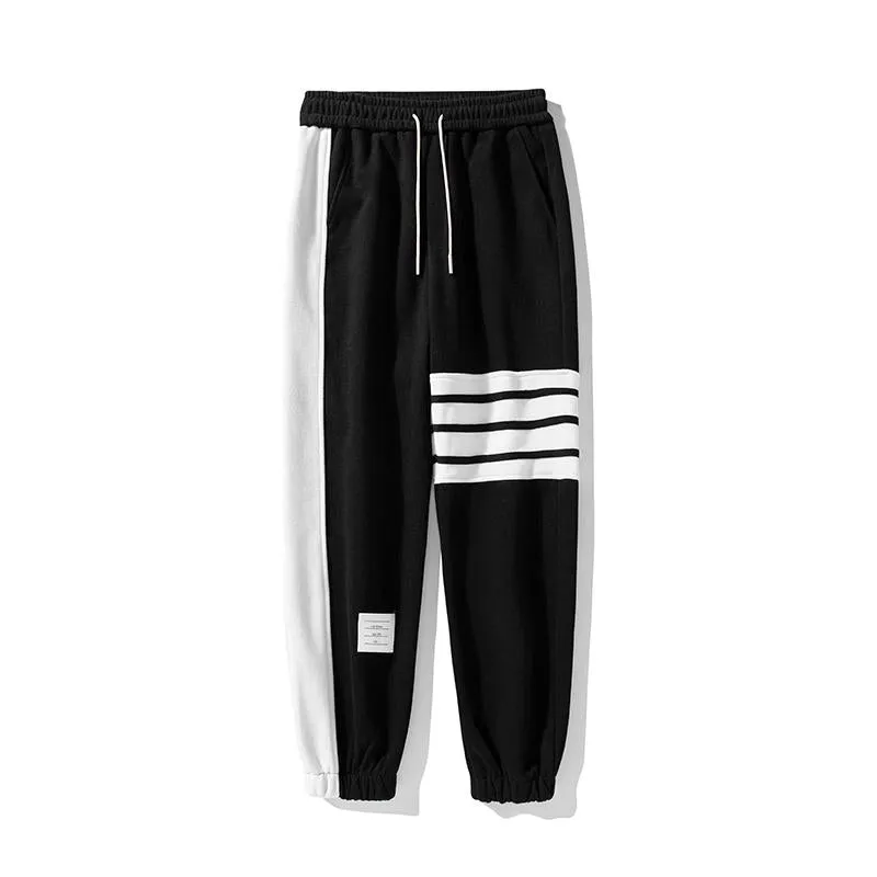 Versatile Pure Cotton Tapered Elasticity Elastic Waist Loose Fit Sweatpant