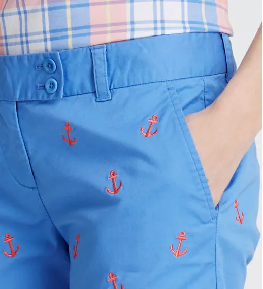 Vineyard Vines Anchor Embroidered Dayboat Shorts